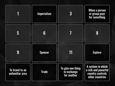 Trade and exploration (SS7) EAL Vocab 