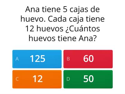 Problemas de multiplicación