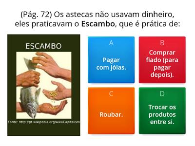 Revisão de história - 4º ano - Os primeiros povos na América.