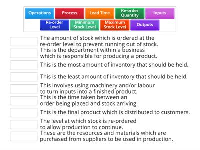 Inventory Management Match up