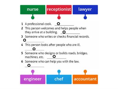 Unit 2 Speakout elem jobs vocabulary practice