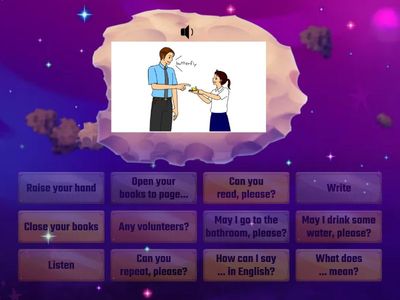 Classroom Language - Find the match