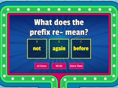 Prefix and Suffix