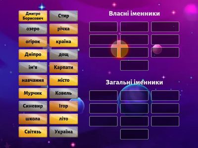 Власні та загальні іменники