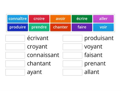 Le participe présent