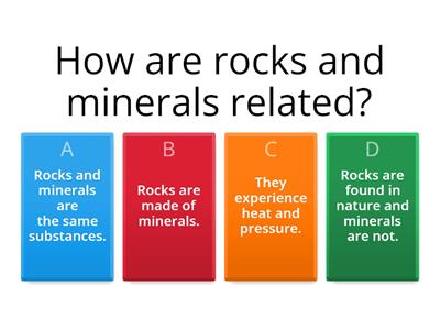 Rocks and Minerals Test
