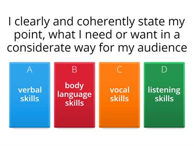 Review of Core Skills and Communication Preferences