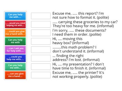 Coaching class A2.1./Asking for a help