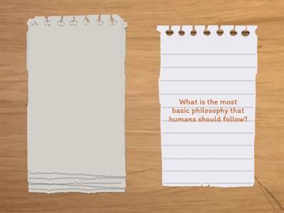 Philosophy Warm-Up Questions