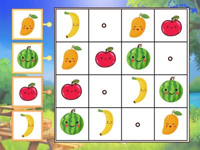 Судоку. Фрукты