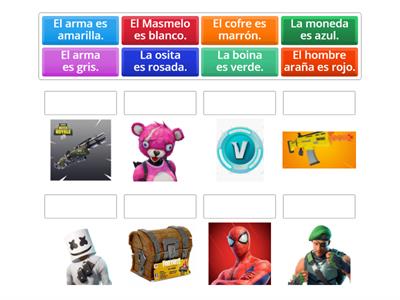  ¿De qué color son los personajes y objetos de Fortnite?