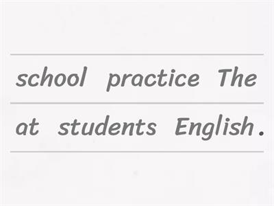Unscramble- ESL Beginner