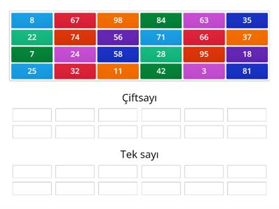 tek ve çift sayılar