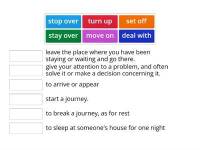 Phrasal verbs (Unit 3/1)