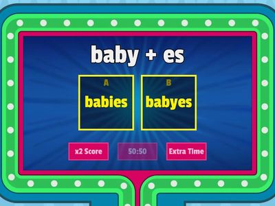 Adding suffixes to words ending in y