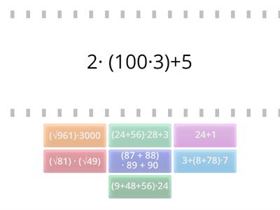 Operaciones combinadas