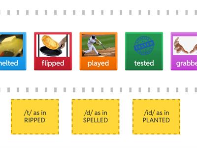 Sorting -ed words by sound