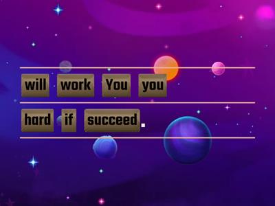 JUMBLED CONDITIONAL SENTENCE TYPE 1