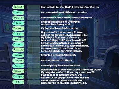 Get To Know Your Teammates! 