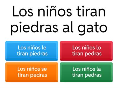 PRONOMBRES COMPLEMENTO  INDIRECTO