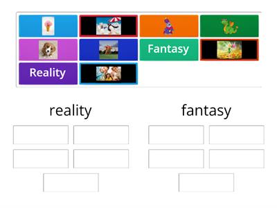 reality vs. fantasy sort