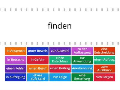 Nomen-Verb-Verbindungen Aspekte B2