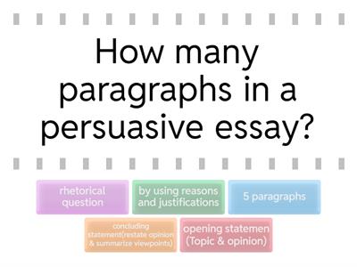 Persuasive essay outline