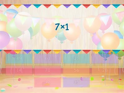 7的乘法練習