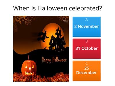 Trick or Treat lesson - Halloween Quiz