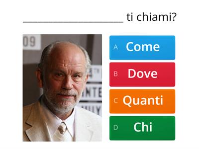 A1 A2 - Pronomi interrogativi