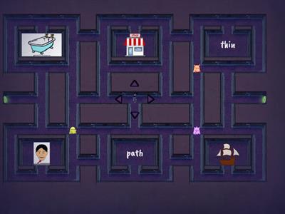 Reading words with ch. sh. th. 