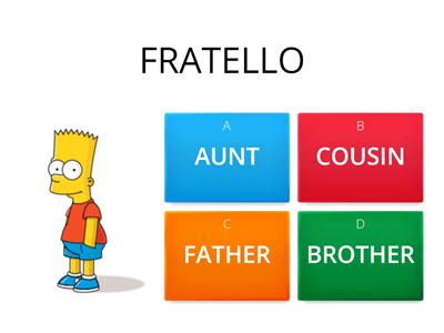  INGLESE: QUIZ SULLA FAMIGLIA ( SIMPSON)