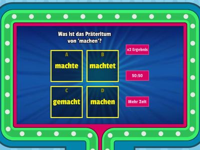 Präteritum von regelmäßigen Verben