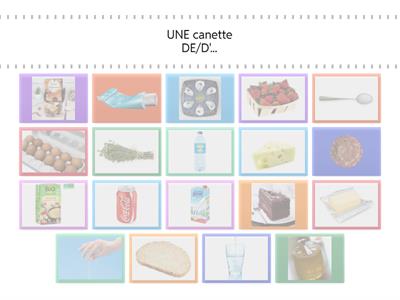 Alimentation- Quantités précises / Contenants A1