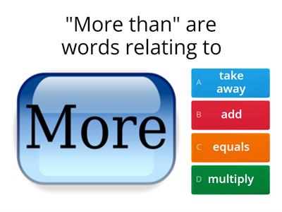 E1 Numeracy - Vocabulary Quiz