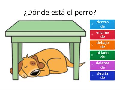 Spanish prepositions of place