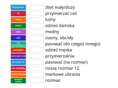 3 Kupowanie ubrań (Zakupy rep. 8 klasa)