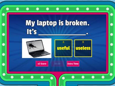 Suffix -less and -ful 