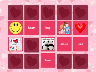 Be My Valentine [ELD vocabulary matching]