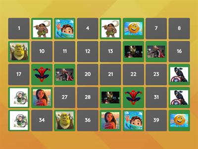 Personajes de peliculas memotest