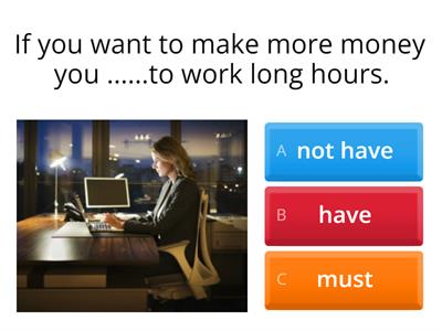 Modal verbs must/ have to (prohibition/obligation/necessity/lack of necessity)