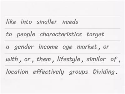 Market segmentation definition