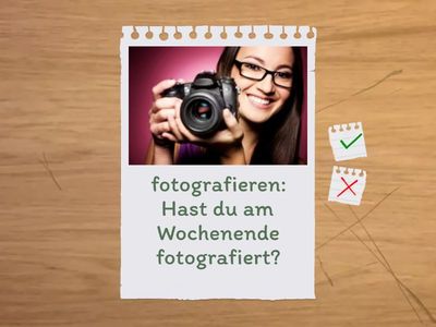 Wochenende:  Perfekt A1  - Fragen (Winter)