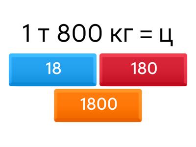 Перетворення іменованих чисел. Одиниці вимірювання маси.