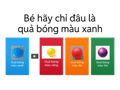 Nhận biết màu sắc Nhà Trẻ