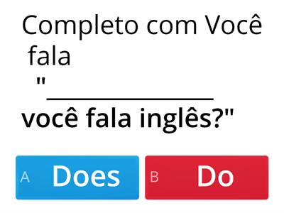 Questionário de Inglês 2ª Ano