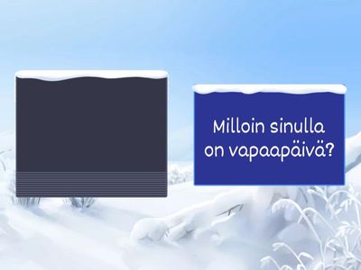 Harjoitellaan! Viikonpäivät