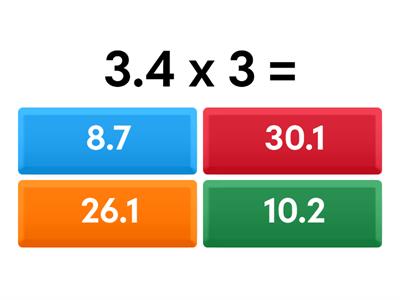 Multiplying Decimals