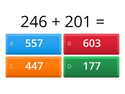 Activity for W7 Adding 3 digits + 10