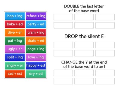 Adding Suffixes: Double, Drop or Change?